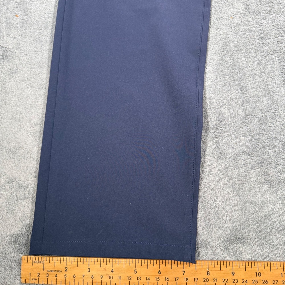 Mizzen + Main Mens Helmsman Pants 35x32 Slim Fit Chino Navy Solid Navy 1BO-0965 - Picture 6 of 12